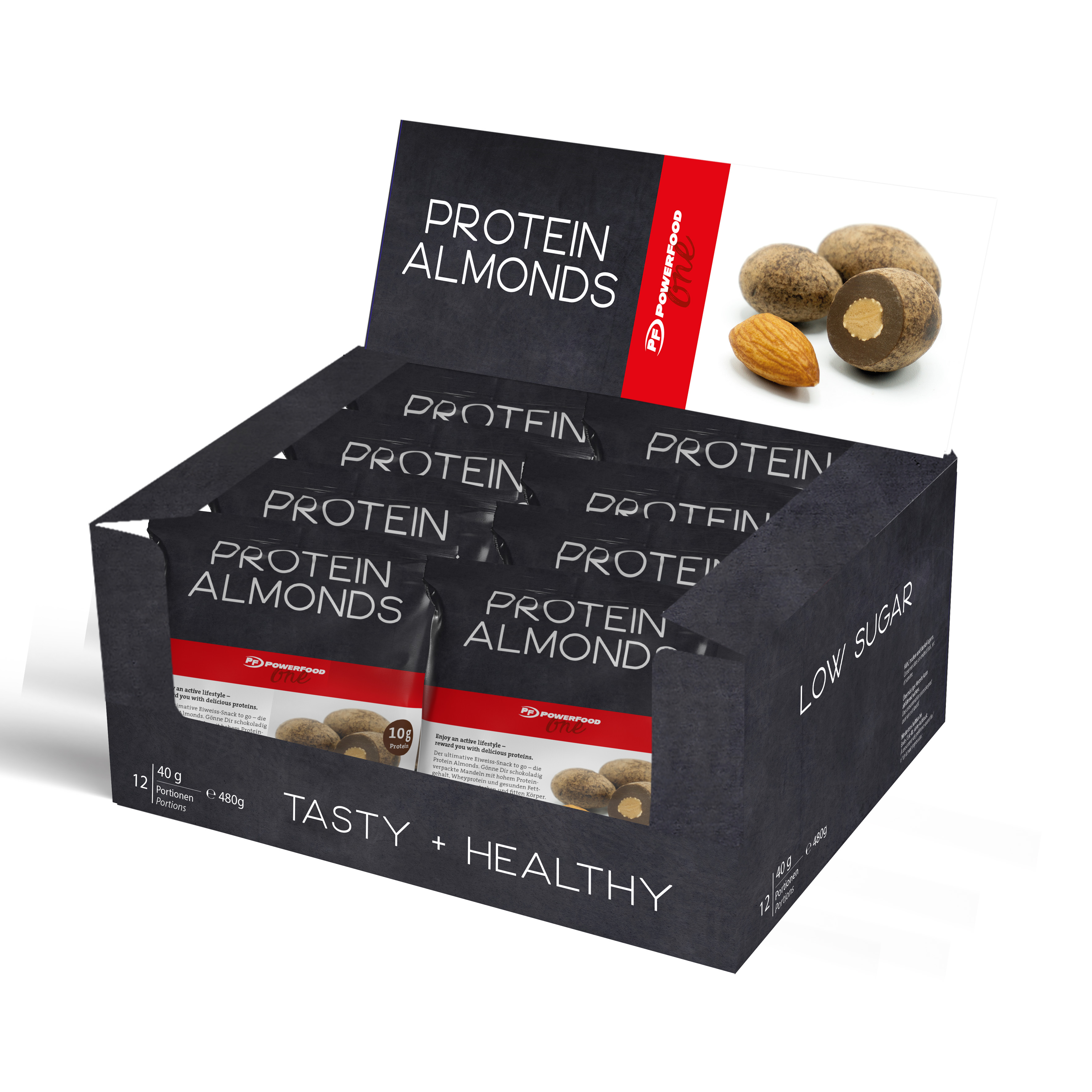 PowerFood One Protein Almonds (12 x 40g)